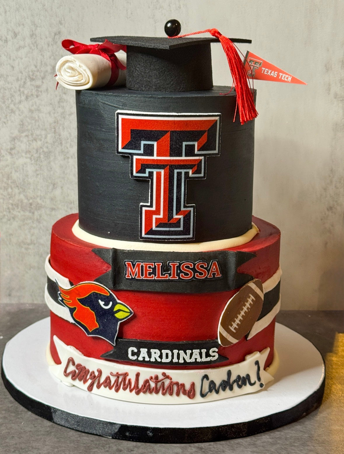 Custom Tiered Cake