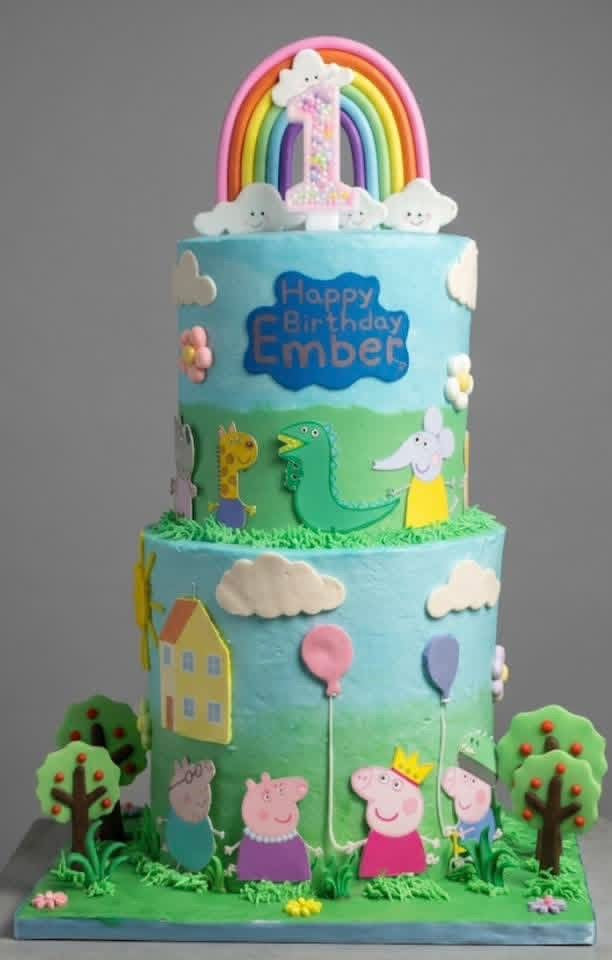 Custom Tiered Cake