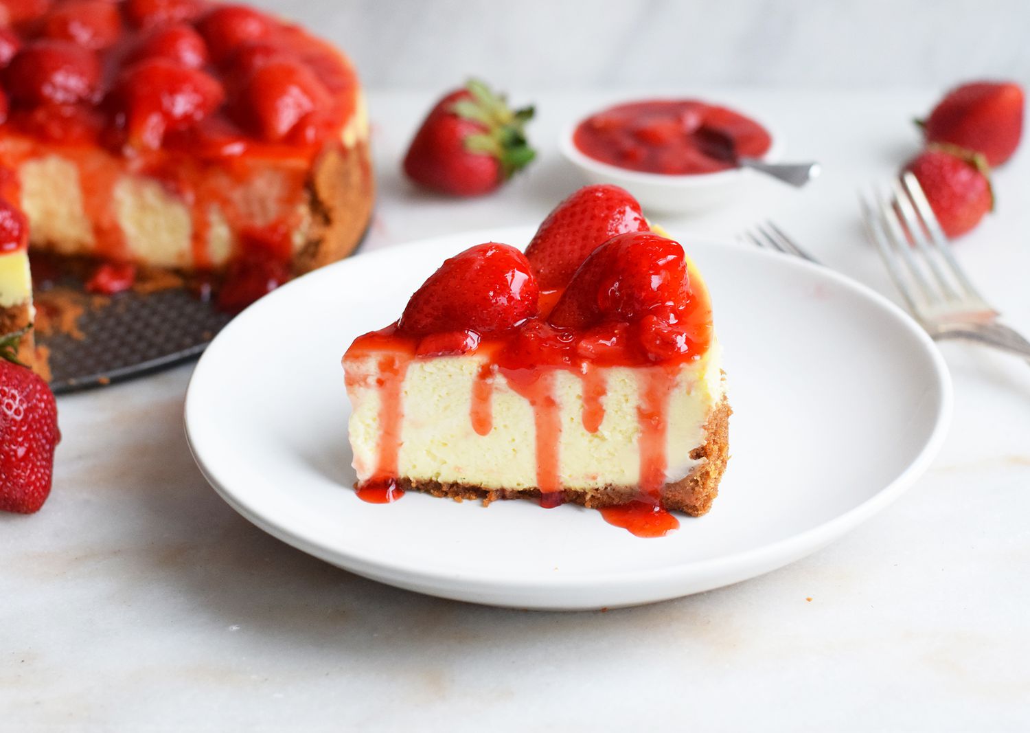 Aunt Millie’s Strawberry Cheesecake
